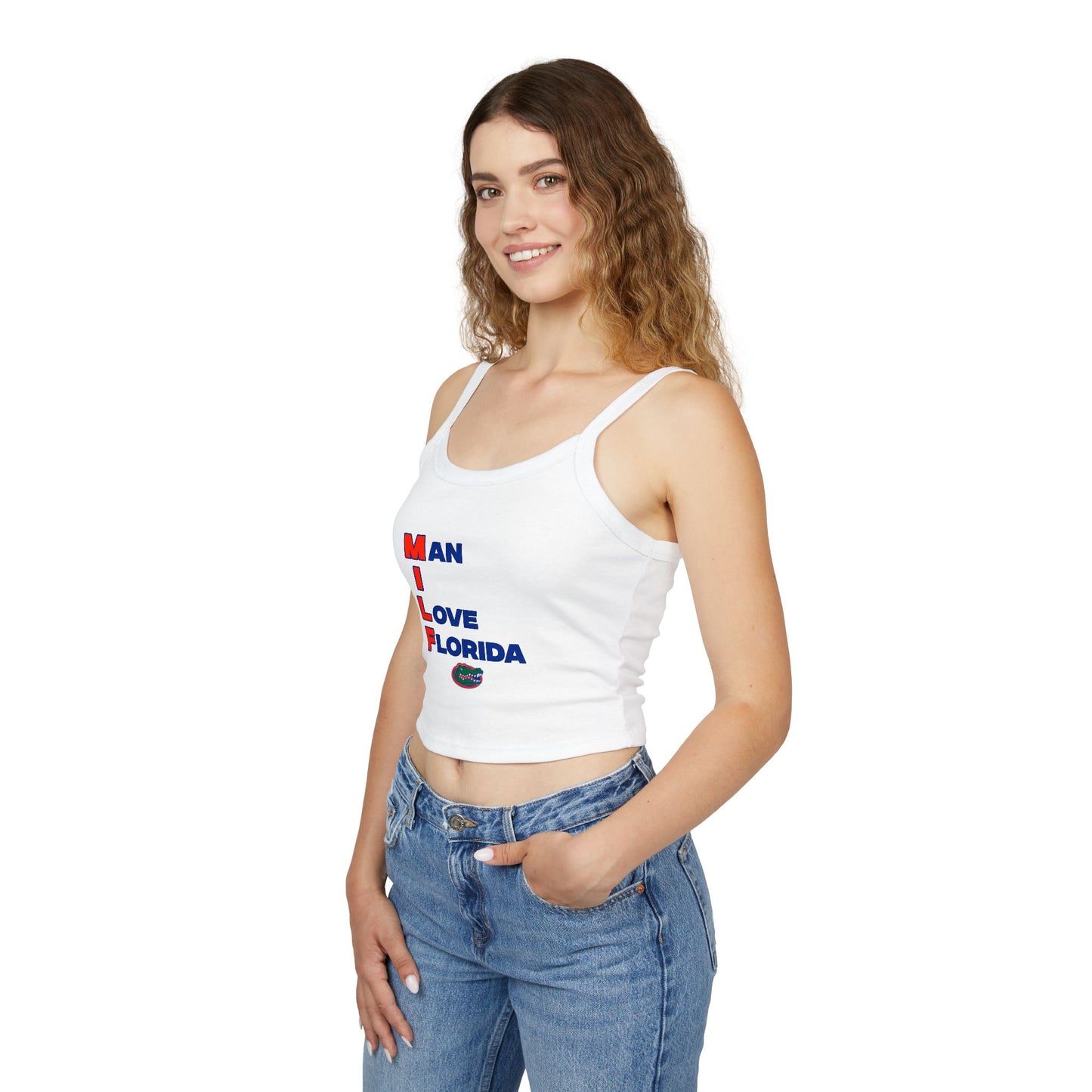 M.I.L.F Spaghetti Strap Tank Top