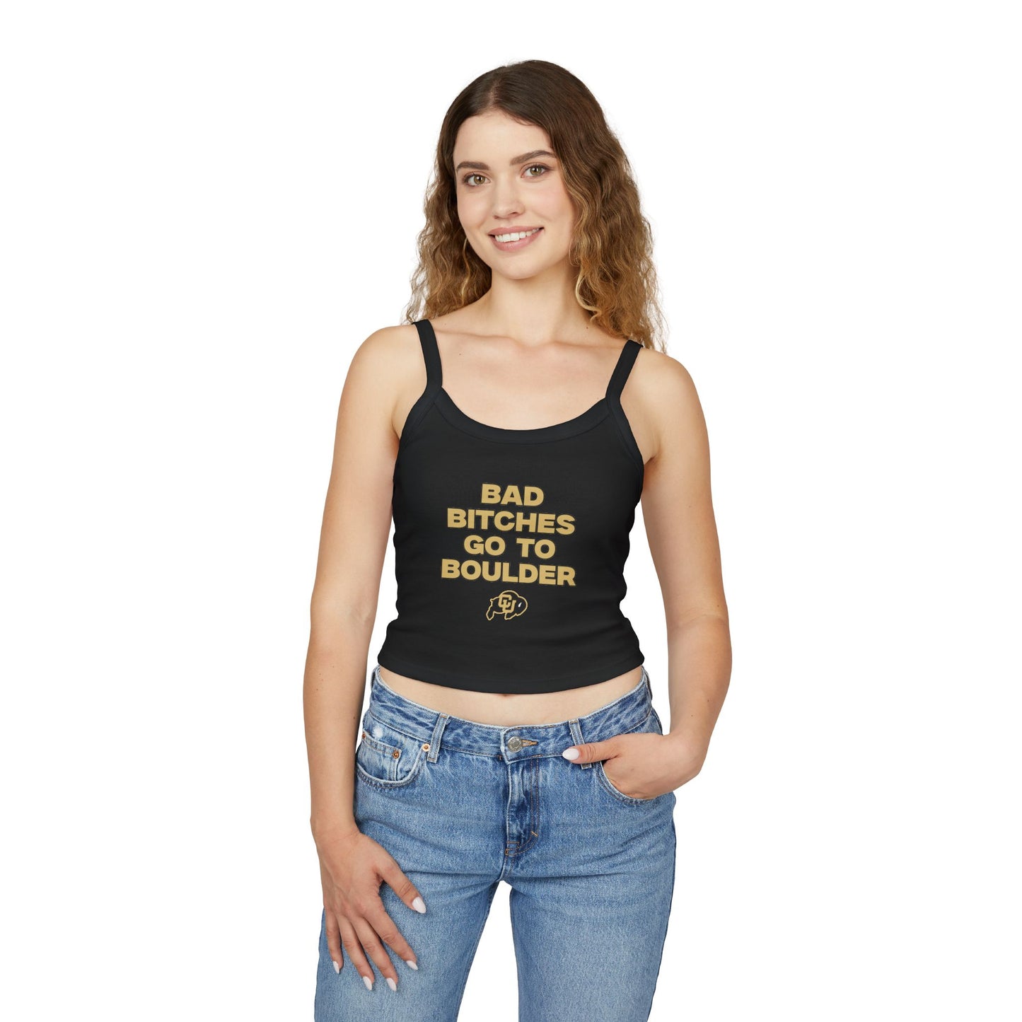 BB go to Boulder Spaghetti Strap Tank Top