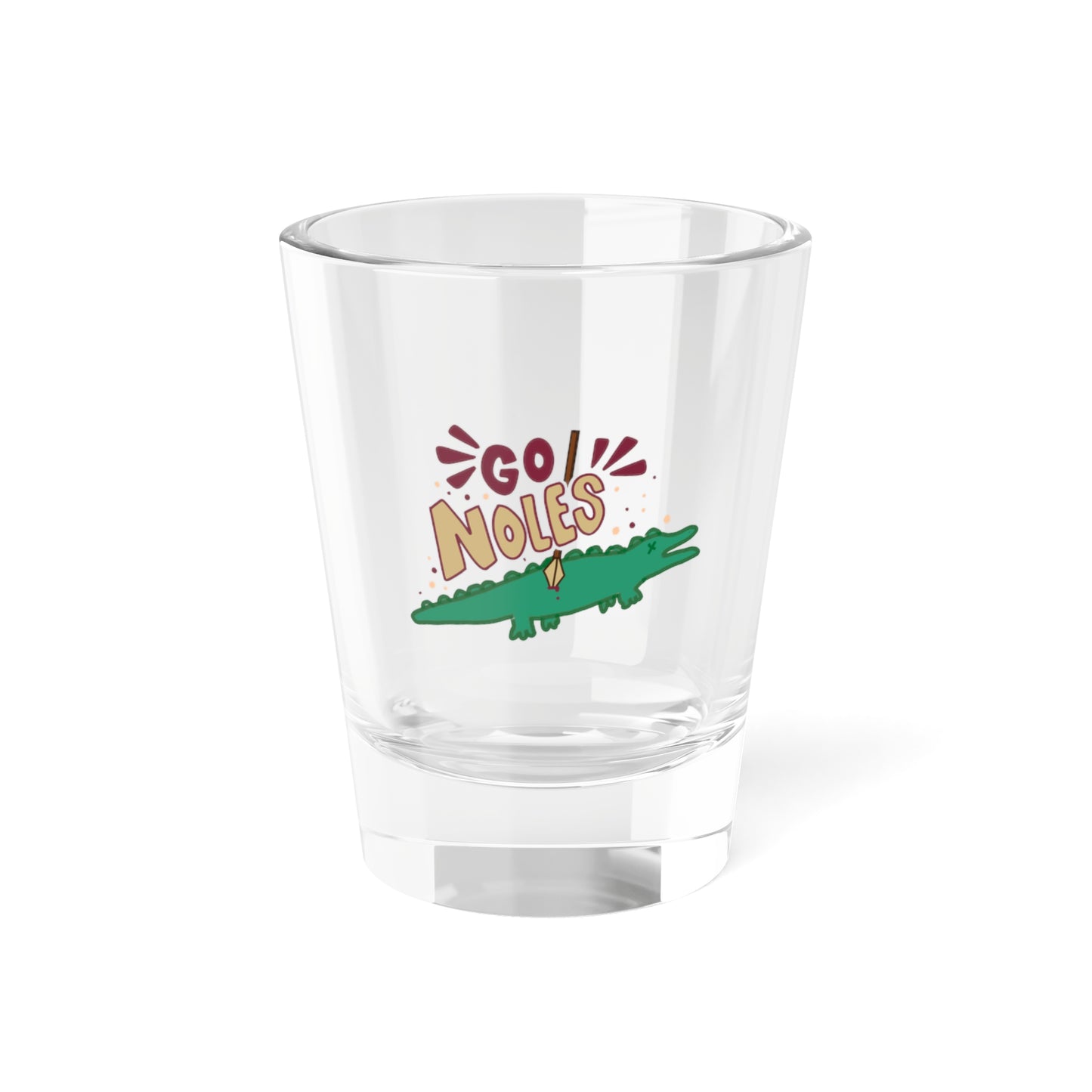Go Noles Doodle Shot Glass, 1.5oz