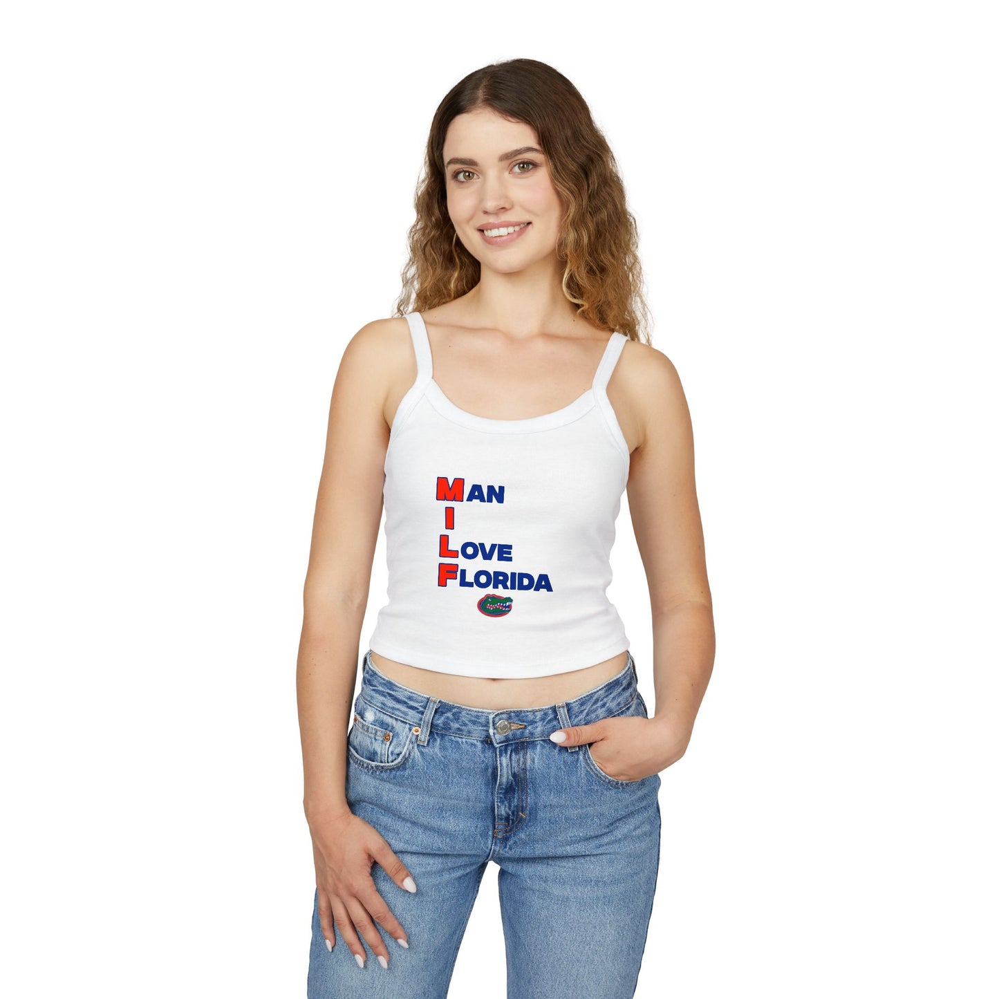 M.I.L.F Spaghetti Strap Tank Top