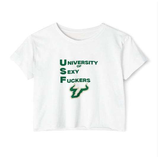 USF Sexy MF Crop Top