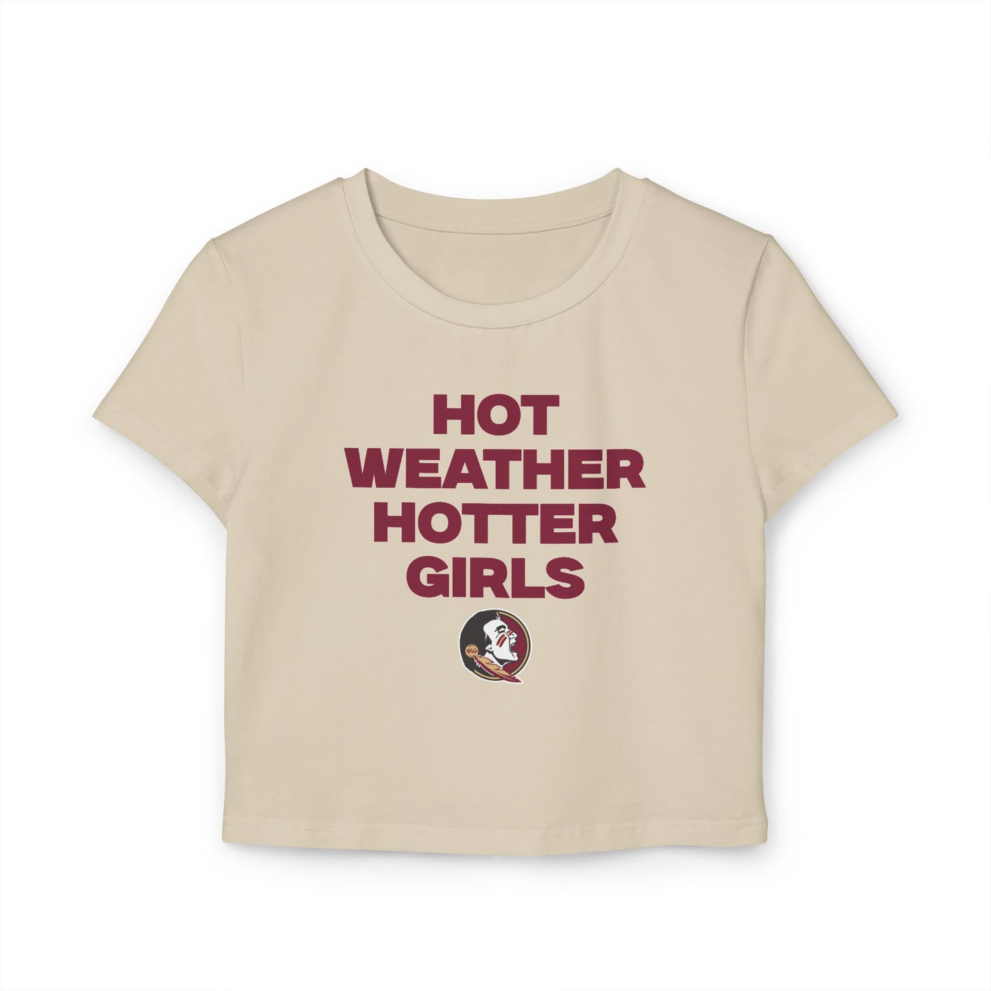 Hot weather hotter girls baby tee