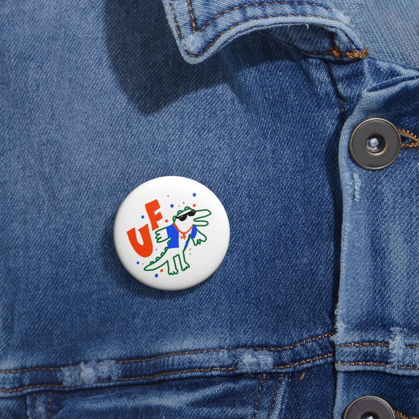 UF Doodle Gator Button