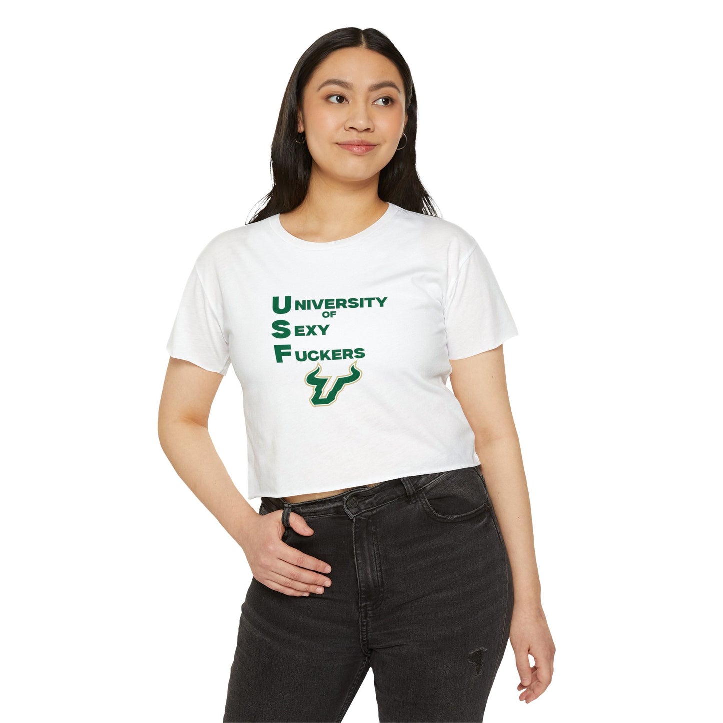 USF Sexy MF Crop Top